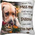Funnylife Personalized Pet Memorial Throw Pillow with Photo Pet Memorial Gifts for Dogs Cats Loss of Dog Sympathy Gift Dog Bereavement Remembrance Picture Pillow