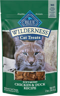 Blue Buffalo Wilderness Soft Cat Treats, Made with Natural Ingredients, Chicken & Duck Recipe, 2-oz. Bag