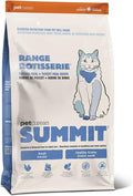 Summit Range Rotisserie Chicken Meal + Turkey Meal Dry Cat Food, Affordable, Healthy Kibble for Adults & Seniors, Multi-Animal Protein for Picky Eaters, Pumpkin for Sensitive Stomachs, 12 lb Bag