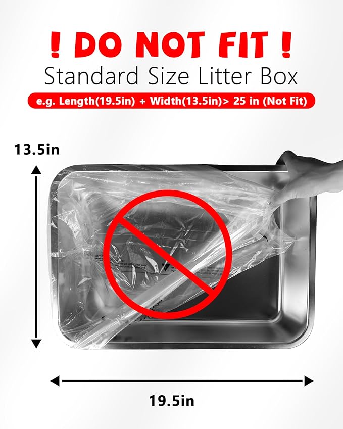 ANWA 75 Count Litter Box Robot 4/5/5 Pro/EVO Waste Bags, Upgraded 1.5X Thicker Cat Litter Bags for Automatic Litter Box, Drawstring Design, Zero Leaks