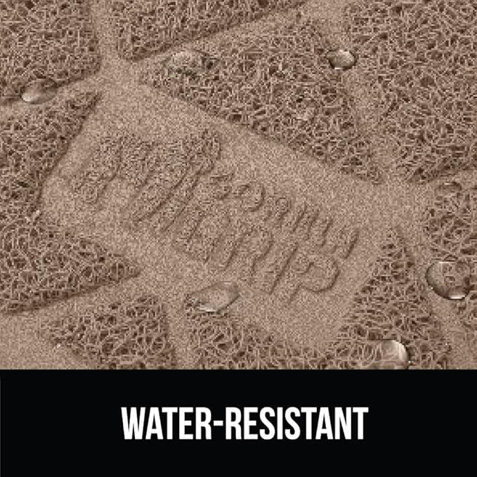 GORILLA GRIP Cat Litter Box Mat, Water Resistant, US Designed Kitty Litter Trapping Mats, Easy to Clean, Scatter Control, Less Mess and Clean Floors, Kitten Supplies for Indoor Cats, 17x11 Beige