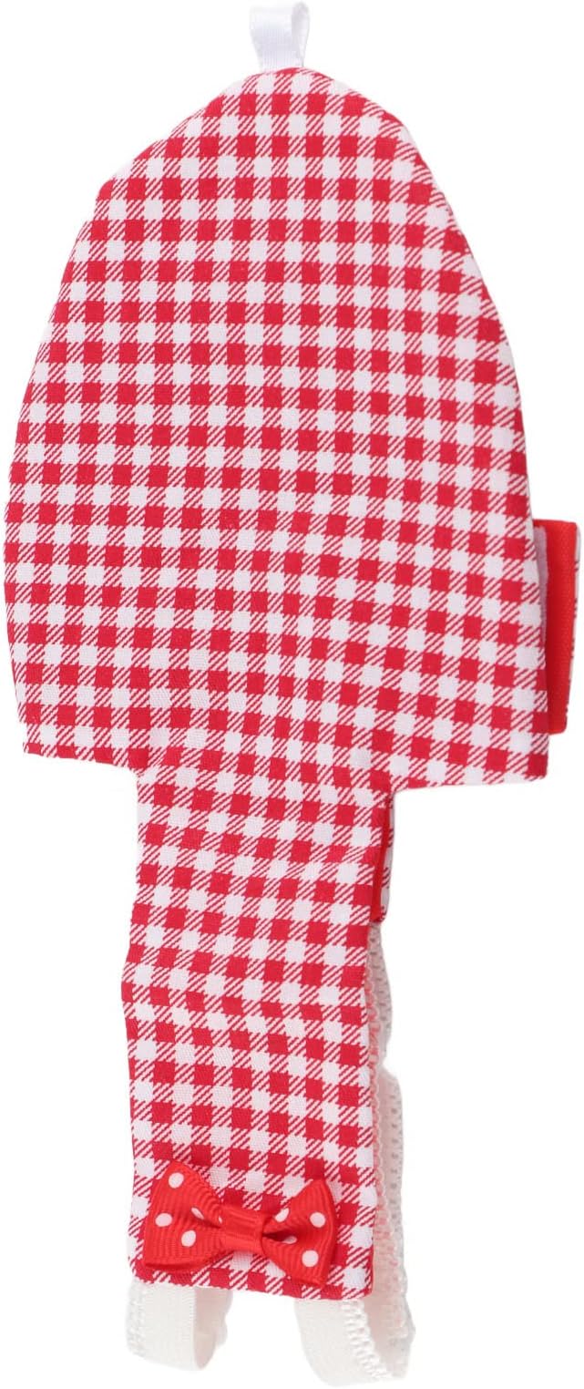 Bird Diaper Red Cotton Adjustable Parrots Pilot Suit for Macaw Budgies Safe Soft Comfortable for Parakeet 1x Bird Diaper (L Red Plaid)