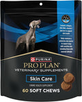 Purina Pro Plan Veterinary Supplements Skin Care Dog Supplements with Omega-3 Fish Oil and EPA and DHA - (Pack of 1) 60 ct. Pouches