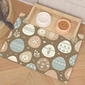 Cat Food Mat 20 * 16 inch, Absorbent Dog Mat for Food and Water Bowl, Quick Dry, Non Slip Pet Water Dispenser Mat, Easy to Clean Pet Placemats (Brown)