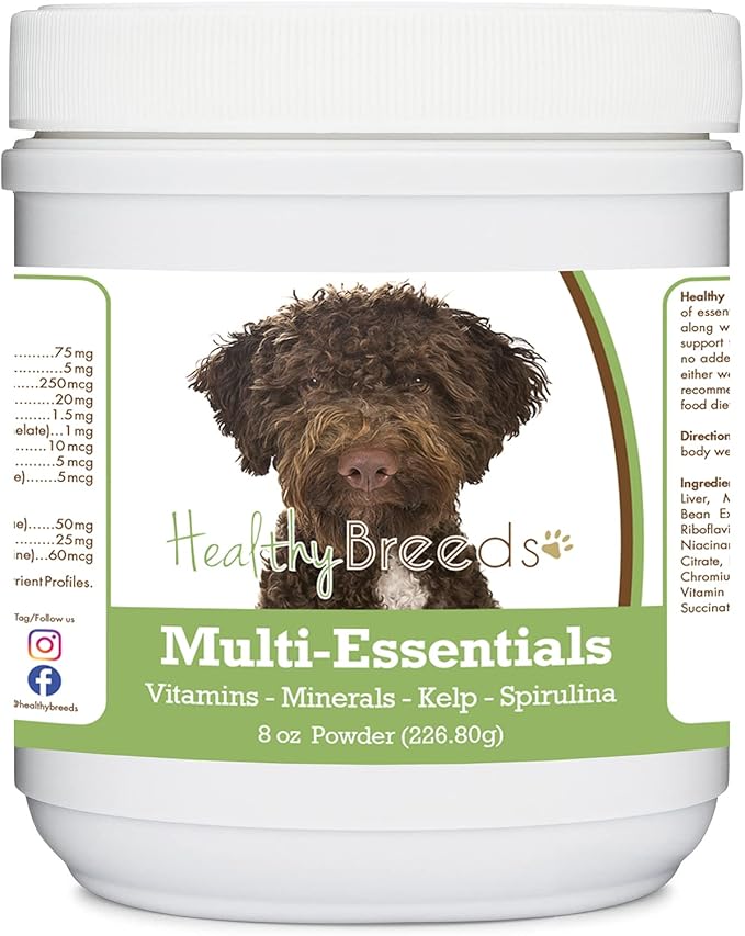 Healthy Breeds Lagotti Romagnoli Multi-Essentials Powder for Dogs - an Ideal Supplement of Vitamins, Minerals & Antioxidants for Your Dog - 8 oz