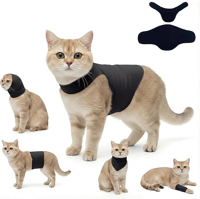 DAJIDALI® Dog & Cat Anxiety Vest & Spay Recovery Suit – Silent Calming Wrap for Surgery, Thunderstorms – Breathable Cone Alternative