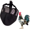 Hen Holster Premium Starter Kit - Bird Diaper, Wrap Around for Hens, Roosters, Ducks - Leak-Proof, Comfortable Bird Harness with Sewn-in Liner, Secure Hook & Loop Closure - XL, Black
