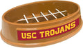 NCAA Super-Bowl - USC Trojans Slow Feeder Dog Bowl. Football Design Slow Feeding Cat Bowl for Healthy Digestion. Non-Slip Pet Bowl for Large & Small Dogs & Cats