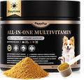 Dog Vitamins and Supplements for Daily Energy, Immune, Antioxidant, Gut, Skin & Coat, Dog Multivitamin Powder for Homemade Food with L-Carnitine, Taurine, Probiotics - Chicken Flavor, 75 Scoops