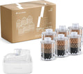 RealPura Fountain Filter Replacement 6PC Compatible with RealFountain Pet Water Dispensor, 3-Month Set of Filter Refill for Smart Bowl Multi-Layer Filtration for Fresh Water, Easy to Replace