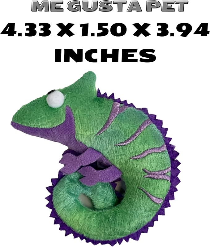 Cat Toys Catnip Crinkly Sound Toy with North American Catnip | Lizard Cat Toy Crinkle Paper Sound | Cat Kitten Toy Teething Chew | Cats Kicker Crinkle Paper | Chameleon Cat Toy 4.5-INCH