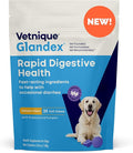 Vetnique Glandex Rapid Digestive Support for Dogs with Loose Stool | Diarrhea - Probiotics and Pumpkin for Dogs to Help Firm Dog Poop - 25 Chicken Flavored Soft Chews (25ct, Anti-Diarrhea)