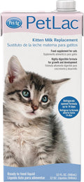 Pet-Ag PetLac Liquid for Kittens - 32 oz - Ready-to-Feed Milk Replacement for Kittens Newborn to Six Weeks Old - Easy to Digest