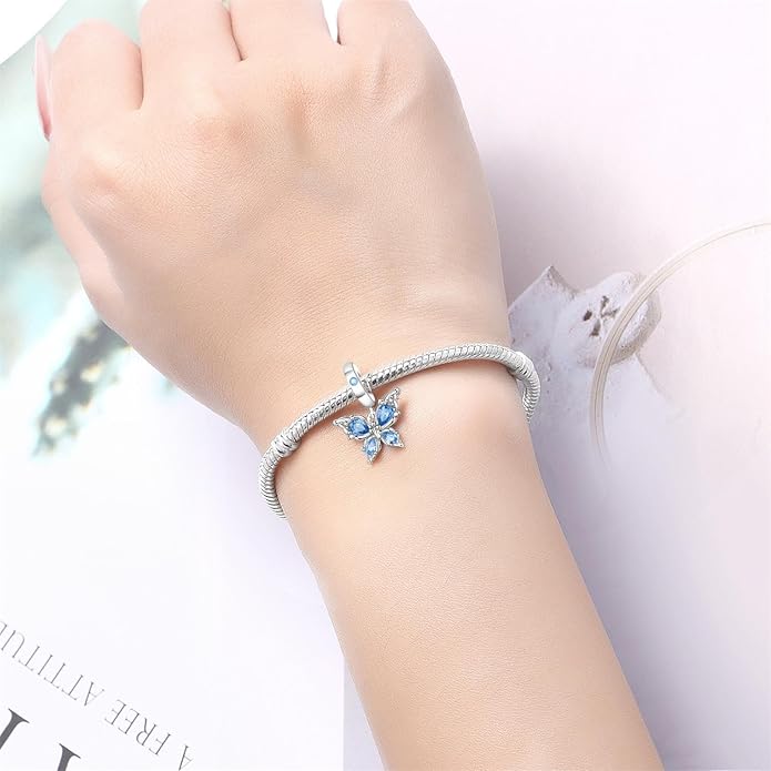 925 Sterling Silver Charm For Bracelets Animals Pets Insects Butterflie Cat Dog Charms Bead For Women Jewelry Gifts