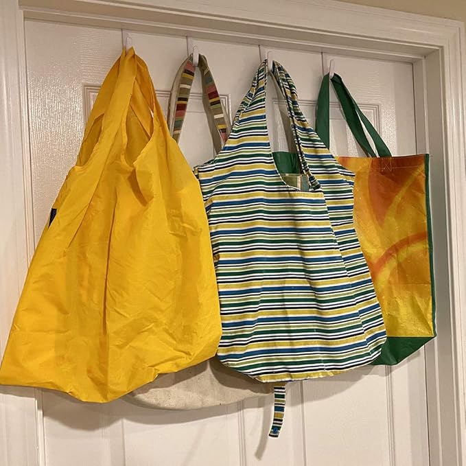 Evelots Over The Door Hooks - 4 Pack - Hangers for Clothes, Towel, Coats, Hats, Handbags - Made of Rubber Coated Steel - Closet, Bathroom, Office