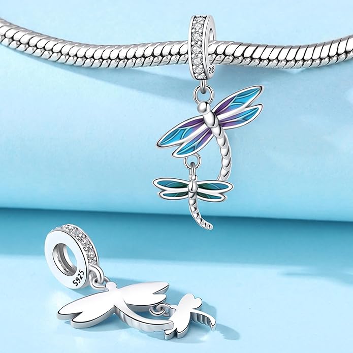 925 Sterling Silver Charm For Bracelets Animals Pets Insects Butterflie Cat Dog Charms Bead For Women Jewelry Gifts
