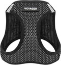 Best Pet Supplies Voyager Step-in Air Harness - All Weather Mesh, Reflective, No Pull Harness for Dogs, Cats - Secure with Hook & Loop Fastener, Buckle, Double D-Rings - Gray 2-Tone, XS