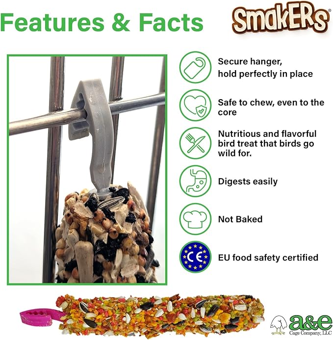 A&E Cage Co ZVP-2109 Parakeet Treat Sticks – 3-in-1 Mix Pack Bird Snack Sticks – Millet, Wheat & Seed Treats for Parakeets, Budgies & Small Birds