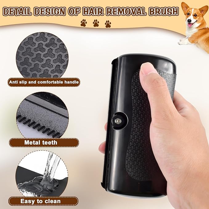 Deshedding Dog Brush, Dog Grooming Brush for Shedding, Pet Hair Removal Tool for Cats, Dogs, Horses, Easy Hair Removal for Pets