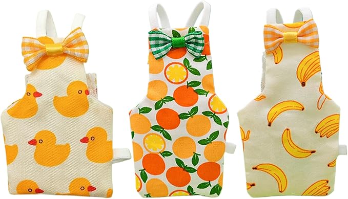 Parrot Diaper, Bird Diapers Clothes for Pigeons, 3-Piece Breathable Washable Animal Clothing for Parakeet, Budgerigar, Canary, Macaw, Housewarming