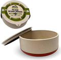 Palz&Co EcoBowl with Lid for Dogs & Cats, 80 oz Cinnamon - Natural Bamboo Pet Bowl with Non-Slip Base, Pet Food and Water Dish, Dishwasher Safe