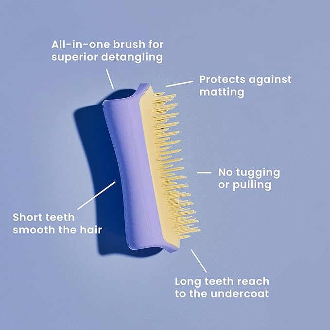Pet Teezer by Tangle Teezer Small De-Shedding and Small Detangling Dog Brush Duo