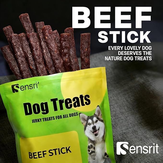 Dog Beef Sticks - Jerky Treats for All Dogs - High Protein & Grain Free Dog Snacks - Made with Real Beef, Chicken Liver & Beef Liver - Delicious Training Rewards & Daily Chews - 10 oz