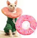 Cat Cone Collar Soft, Comfortable Cat Donut Collar After Surgery, Adjustable Elizabethan Recovery Collars & Cones to Stop Licking, Lightweight Neck Collar Soft Cone for Cats Kitten (Pink, Small)