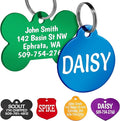 GoTags Dog Tags, Personalized Engraved Dog and Cat ID Tags for Pets, Custom Engraved on Both Sides, Various Shapes Including Bone, Round, Heart, Bow Tie, Star, and Badge (Round, Large - Pack of 1)