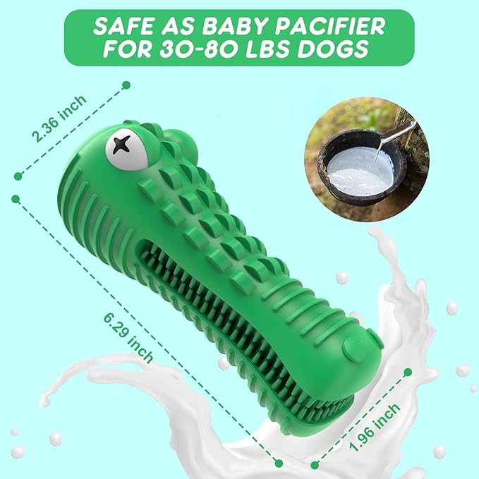 Dog Toys for Aggressive Chewers Large Medium Breed, Indestructible Dog Chew Toys, Squeaky Interactive Tough Extremely Durable, Dogs Toothbrush Toys to Keep Them Busy