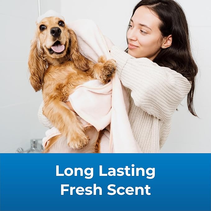 PetAg Fresh ’n Clean Oatmeal ’n Baking Soda Conditioner, Tropical Fresh Scent - 18 oz - Gently Cleans, Soothes & Deodorizes Dogs with Vitamin E & Aloe Vera - Soap Free