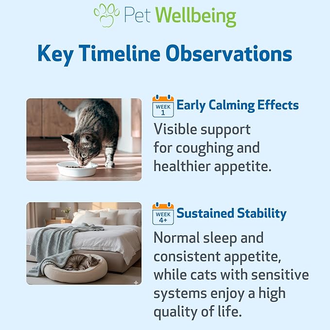 Pet Wellbeing Slippery Elm for Cats - Vet-Formulated Dual Digestive & Throat Support - Organic Pure Single Herb Extract - Holistic Soothing Cat Supplement - Liquid Formula 2 oz (59ml)