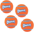 Chuckit! Dog Tennis Ball Dog Toy, Medium (2.5 Inch Diameter) for dogs 20-60 lbs, Pack of 4