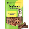 Dog Dental Chews Teeth-Cleaning Bones - 10 Oz (285g) Long Lasting Dental Care Treats for Dogs, Edible Chew Bones for Plaque & Tartar Removal, Healthy Chicken Flavor Dog Treats for All Breeds