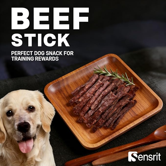 Dog Beef Sticks - Jerky Treats for All Dogs - High Protein & Grain Free Dog Snacks - Made with Real Beef, Chicken Liver & Beef Liver - Delicious Training Rewards & Daily Chews - 10 oz