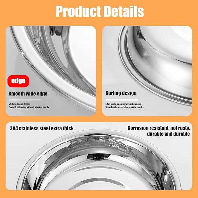 4 Pcs Stainless Steel Cat Bowls, 5.5 Inch Whisker Friendly Shallow Cat Food Bowls, Small Metal Pet Dish for Kittens and Indoor Cats, Basic Replacement Plates for Elevated Feeder Stands,Dishwasher Safe