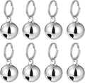 8 Pack Pet Bells for Dog Cat Bells Collar Charm for Puppy Pet Pendant Accessories Anti-Lost Training Bell for Collars Dogs Training Bell Collar for Dogs and Cats DIY Crafts Decorations Silver