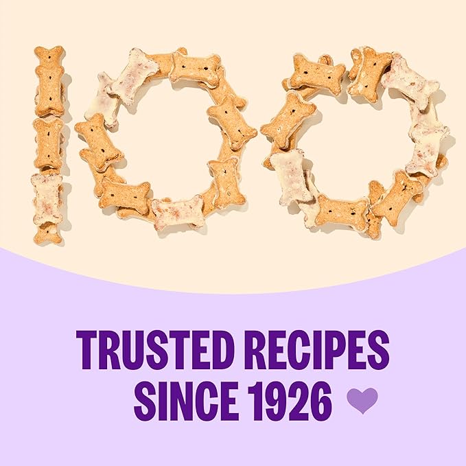 Wellness Old Mother Hubbard Classic P-Nuttier Dog Biscuits, Natural Training Treats, Peanut Butter Flavor, Large Size, 3.3 lb Bag