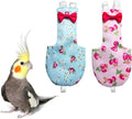 UKJENT Bird Diaper Protective Parrot Nappy 2 Pack, Reusable Outdoor Flight Suit with Waterproof Inner Layer, Machine Washable Cute Urine Wet Suit for Parrots Medium(M)