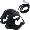 Cat Harness and Leash, Adjustable Breathable Vest Escape-Proof with Reflective Strips for Small Cats & Puppies, Black XS