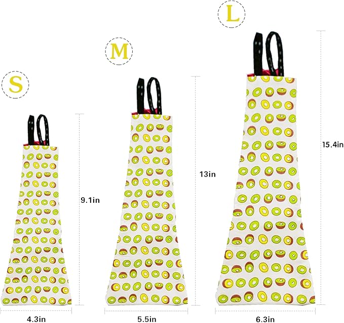 Chicken Duck Goose Diaper Washable Pet Fruit Print Diapers for Hens Roosters Poultry (Kiwi, Medium)