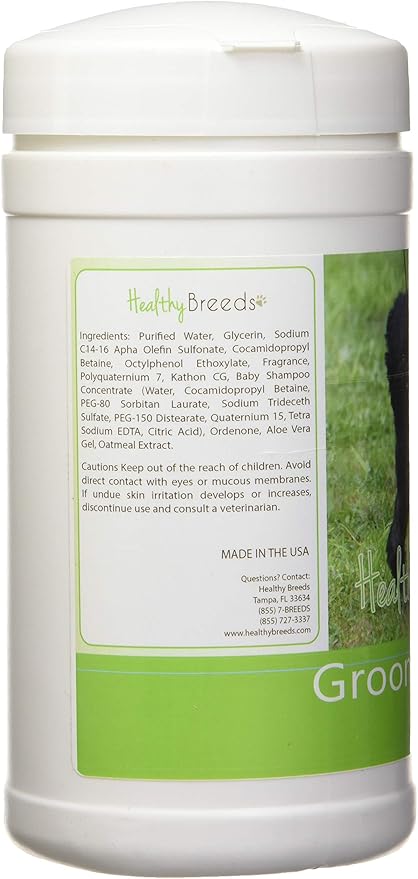 Healthy Breeds Dog Multi-Purpose Grooming & Deodorizing Wipes for Affenpinscher - OVER 200 BREEDS - Cleans Paw Pads Skin Folds Armpits Face Butt - 70 Count - Aloe & Oatmeal for Sensitive Skin