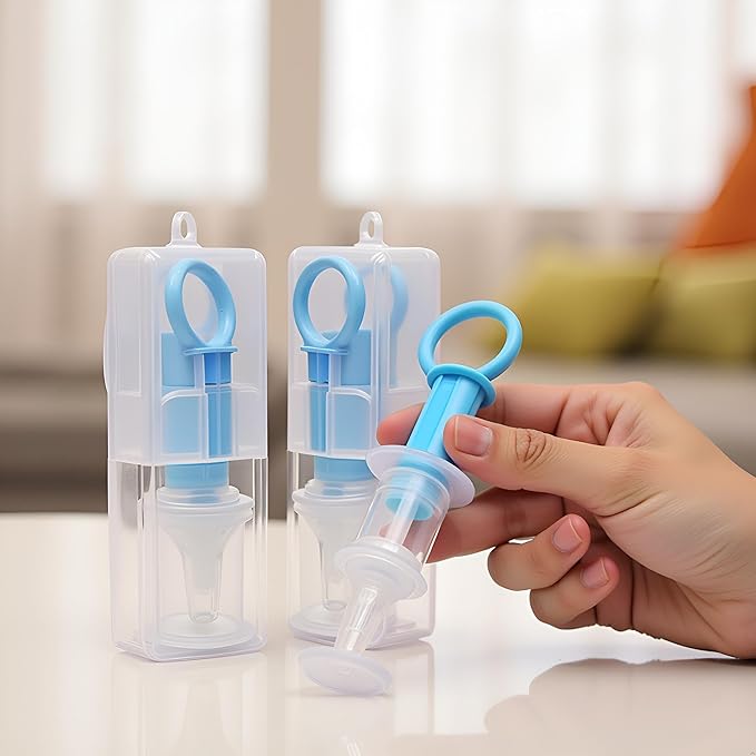 2Pcs Blue Pet Medicine Feeder Liquid Oral Syringe Milk Nursing Bottles Syringe Soft Tip Plastic Pet Medical Feeding Tool for Dog Puppy Cat, Kitten Nursing Supplies