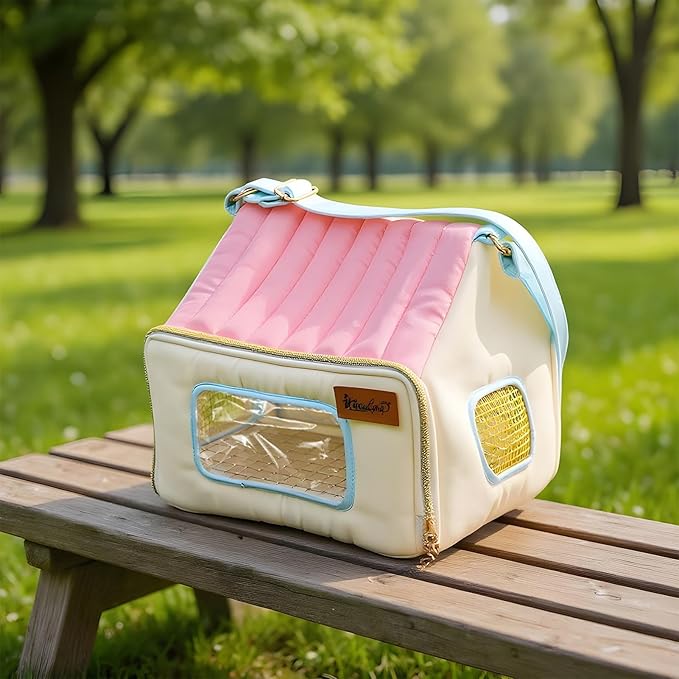 Genérico Portable Bird Carrier with Stainless Tray | Warm and Breathable Pet Travel Cage for Birds, Pigeons and Small Animals, Ideal for Home, Office, Travel