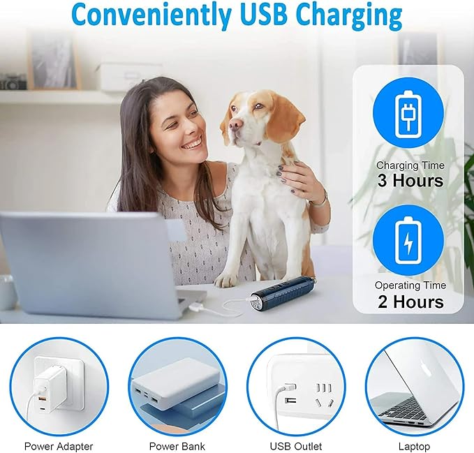 Dog Nail Grinder,2 Or 3-Speed Electric Low Noise Pet Nail Trimmer(2-speeds 1)