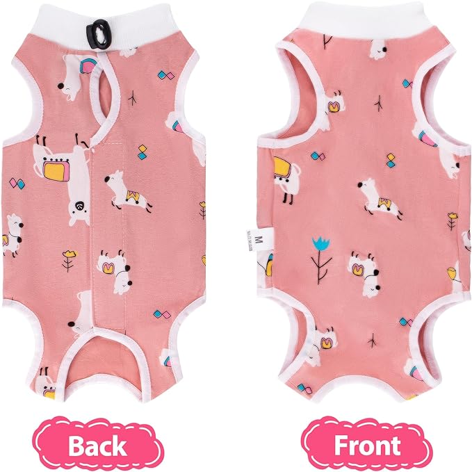 Coppthinktu 2 PCS Cat Recovery Suit for Spay Abdominal Wounds Cat Onesie for Cats After Surgery Recovery Suit Female Breathable E-Collar Alternative Kitten Onesie Anti Licking Small