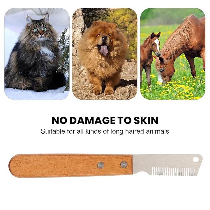 Multifunction Shedding and Stripping Tool for Dogs and Cats - Professional Hand Stripping Knife for Grooming Coarse Fur