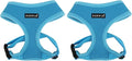 Puppia Soft Dog Harness No Choke Over-The-Head Triple Layered Breathable Mesh Adjustable Chest Belt and Quick-Release Buckle, Sky Blue, X-Large (Pack of 2)