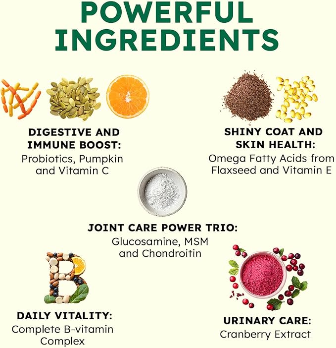 ZENO Dog Vitamins and Supplements - 150 Dog Multivitamin Chewable - Immune, Joint Support, Skin, Gut Health + Packed with Omega 3s, Glucosamine & Probiotics - Safe for Puppy - Chicken