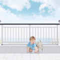 Banister Guard for Baby，15X3ft Balcony Safety Net for Kids,Stair Safety Net for Kids,Railing Covers for Stairs,Baby Stair Net Fit for Child, Small Pet, Toy - White